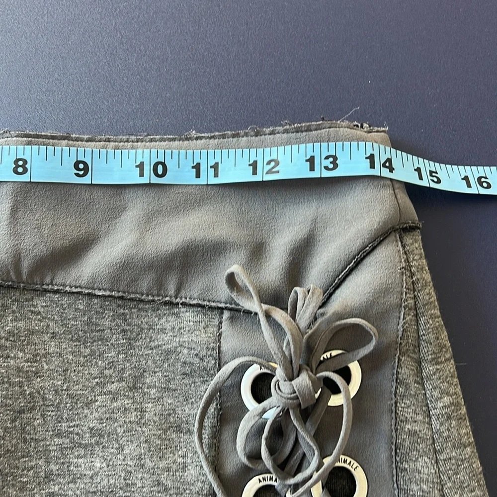 Animale Gray Split Y2K Punk Gothic Mini Skirt 4/6 - Picture 4 of 12